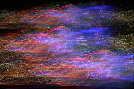 Bokeh blur of light, out of focus colorful abstract for background.の写真素材