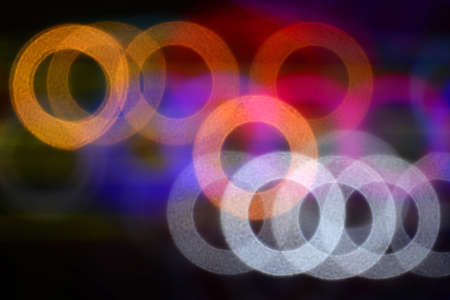 Bokeh blur of light, out of focus colorful abstract for background.の写真素材