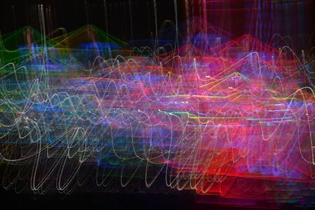 Bokeh blur of light, out of focus colorful abstract for background.の写真素材