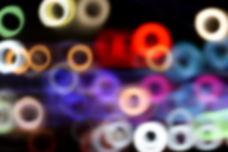 Bokeh blur of light, out of focus colorful abstract for background.の写真素材