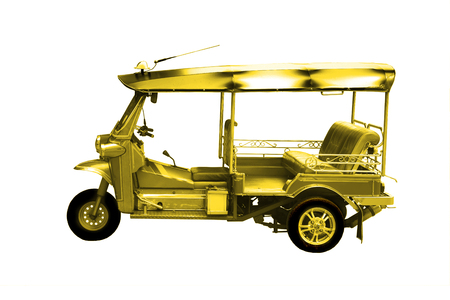 Tuk Tuk passenger tricycle in Thailand for more than over fifty years.の写真素材