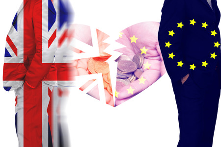 The United Kingdom out of membership from the European Union will be affected on the economy, society.の写真素材