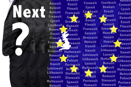 The United Kingdom out of membership from the European Union will be affected on the economy, society.の写真素材