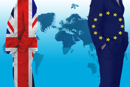 The United Kingdom out of membership from the European Union will be affected on the economy, society.の写真素材