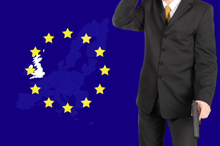 The United Kingdom out of membership from the European Union will be affected on the economy, society.の写真素材