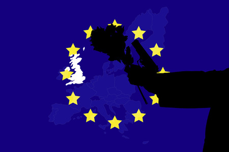 The United Kingdom out of membership from the European Union will be affected on the economy, society.の写真素材