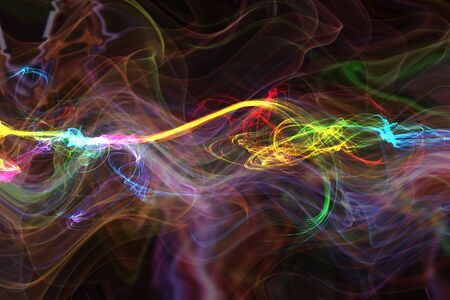 Painting glowing colorful for background.