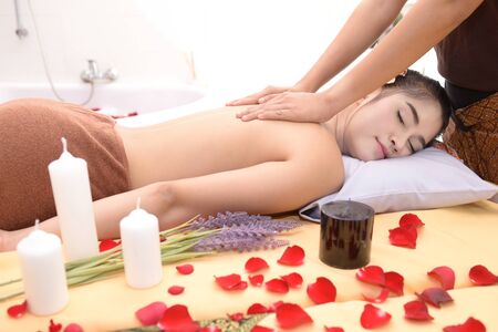 Massage and Spa: Thai massage and spa for relaxation and healing the pain.の写真素材