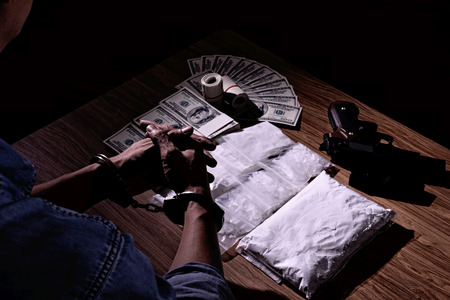 Those involved with drugs eventually were convicted or dead.の写真素材