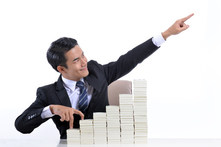 Concept media reports about stock and finance.の写真素材