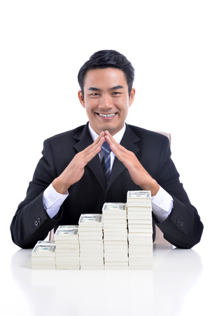 Investment returns are interest and insurance.の写真素材