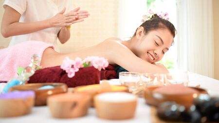 Spa and massage : Thai massage and spa for healing and relaxationの写真素材
