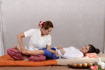 Spa and massage : Thai massage and spa for healing and relaxationの写真素材