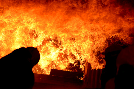 Fire drills in the training center regularly to get ready.