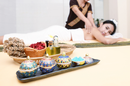 Spa and massage : Thai massage and spa for healing and relaxationの写真素材