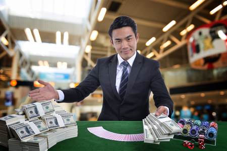 Gambling business It has enormous market value.の写真素材
