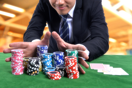 Gambling business It has enormous market value.の写真素材