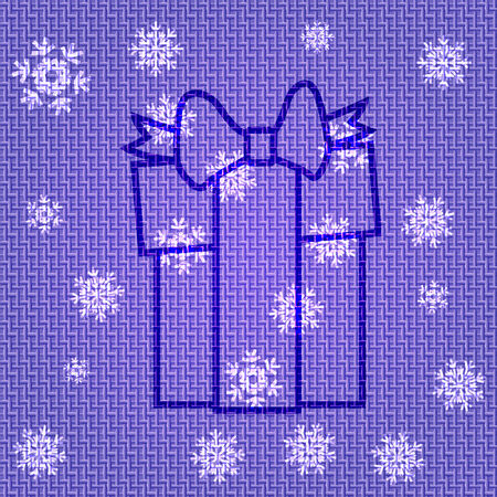 Vector Christmas Background with Presentのイラスト素材