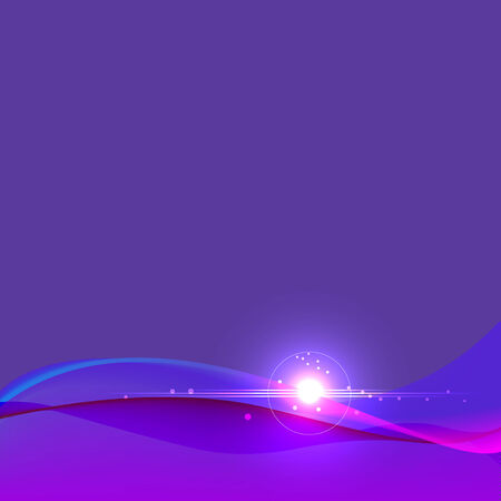 Abstract Colorful Background with Waves and Lightsのイラスト素材