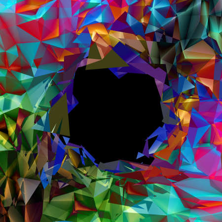 Modern Background Formed by Triangles in Abstract Style