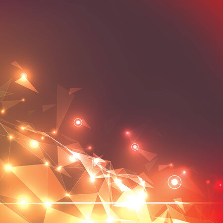 Vector Modern Background Formed by Triangles in Abstract Styleのイラスト素材