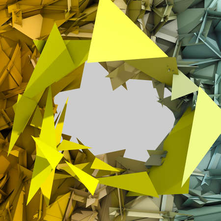 Modern Background Formed by Triangles in Abstract Style