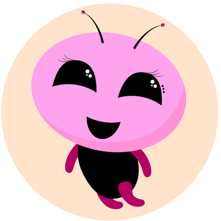 Unusual  Alien Baby Character. Vector Childish Illustrationのイラスト素材