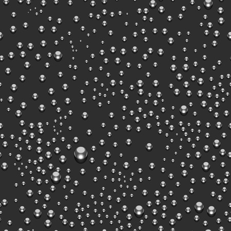 Water Drops Seamless Pattern Background. Vector Illustrationのイラスト素材