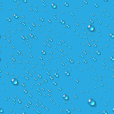 Water Transparent Drops Seamless Pattern.のイラスト素材