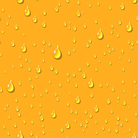 Water transparent drops seamless pattern. Misted surface of beer glass Water drops scattered across the surface. Water drops seamless background. Vector illustrationのイラスト素材