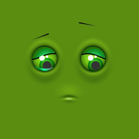 Emoticon emoji on flat background. Vector illustrationのイラスト素材