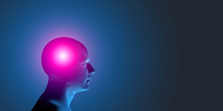 Healthcare and migraine concept - vector illustrationのイラスト素材