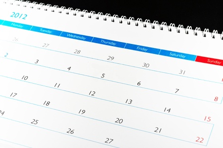 Calendar 2012の写真素材