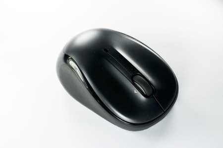 Wireless mouse isolated on white backgroundの写真素材
