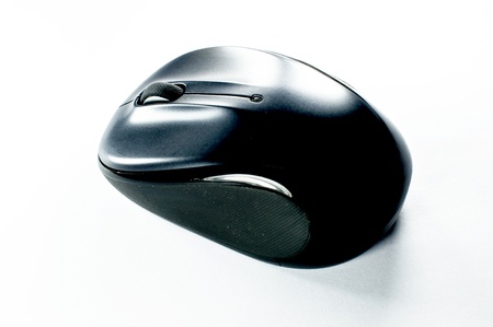 Wireless mouse isolated on white backgroundの写真素材