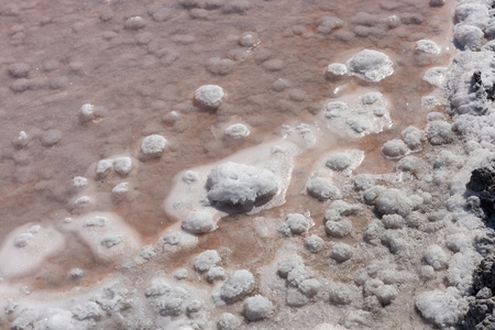 Natural salt crystallization in La Palma, Canary Islands
