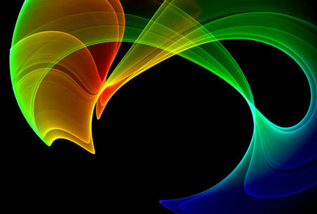 Colorful 3D rendered fractal (fantasy,abstract background)