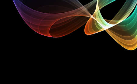 Colorful 3D rendered abstract background