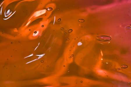 Bubbles in honey-meadの写真素材