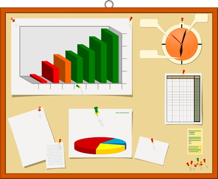 Notice boardのイラスト素材