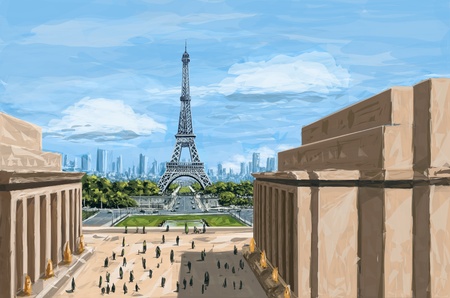 Paris. Speed painting (digital sketch)