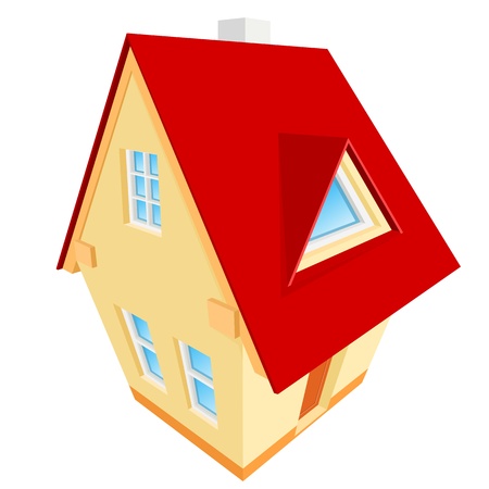 abstract illustration of house のイラスト素材