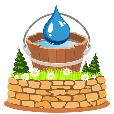 Pure natural waterのイラスト素材