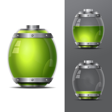  Abstract Battery illustration. Concept-battery life. のイラスト素材