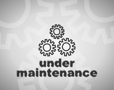 Down for maintenance website page messageのイラスト素材