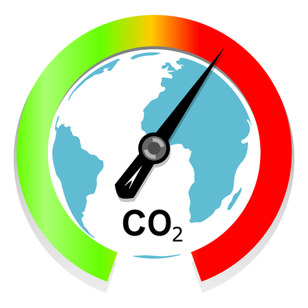 Climate change and global warming conceptのイラスト素材