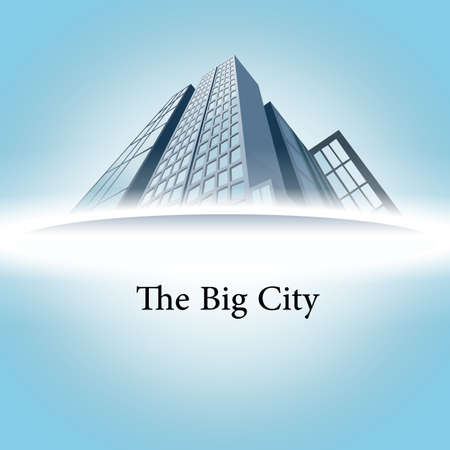High skyscrapers background  Vector のイラスト素材