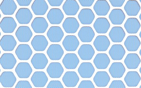 Geometric hexagonal abstract background. 3D illustrationの写真素材