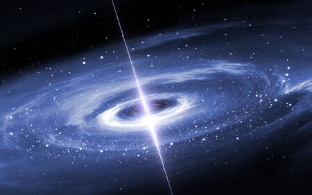 Protoplanetary disk. New planetary system, 3d illustration
