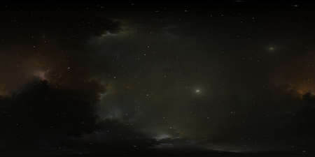Full 360 degree space background. Equirectangular projection, environment map. HDRI spherical...